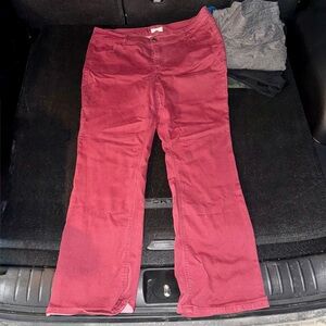 Maurices Red Boot Cut Pants